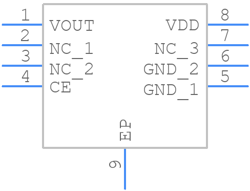 R1526S501B - Nisshinbo - PCB symbol
