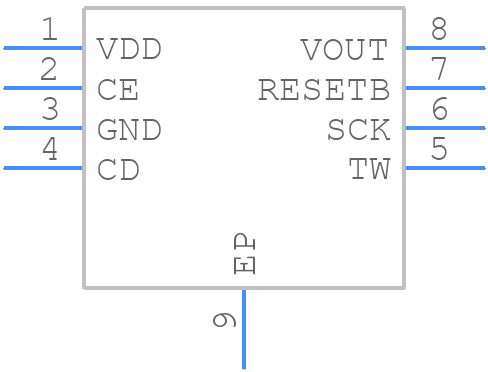 R5111S011A - Nisshinbo - PCB symbol