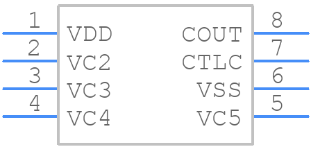 R5640G302BA - Nisshinbo - PCB symbol