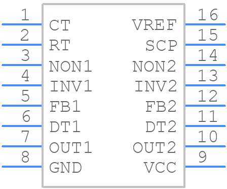 BA9744FV-E2 - ROHM Semiconductor - PCB symbol