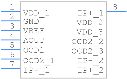 TLI4971-A025T5-E0001 - Infineon - PCB symbol