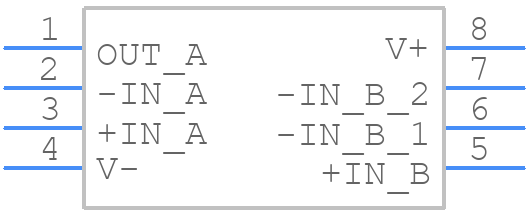 OPA2188AIDGKTG4 - Texas Instruments - PCB symbol