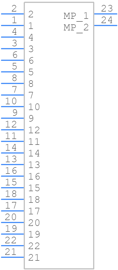 206958-3222 - Molex - PCB symbol