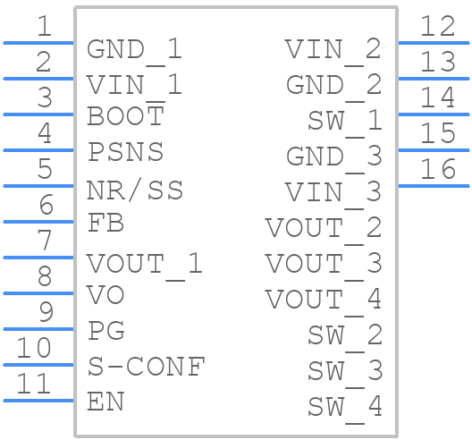TPSM82916VCER - Texas Instruments - PCB symbol