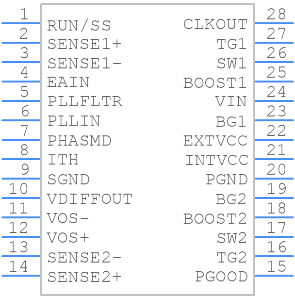 LTC3729EG#TRPBF - Analog Devices - PCB symbol