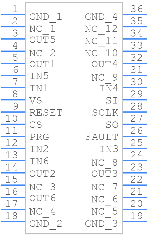 TLE6232GPAUMA2 - Infineon - PCB symbol
