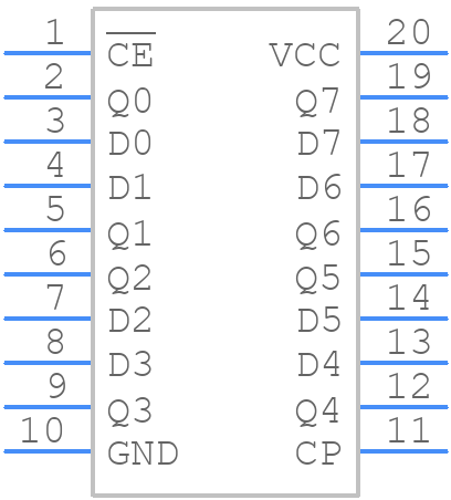 74ACT377MTC - Rochester Electronics - PCB symbol