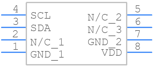 XGZP6812D00015BA - CFSensor - PCB symbol