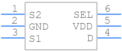 PSMUX1248 - Diodes Incorporated - PCB symbol