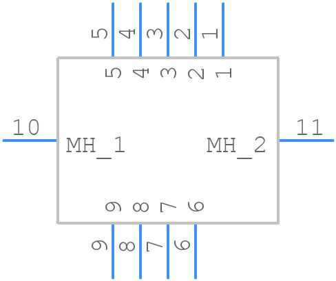 DEMM9SE - ITT CANNON - PCB symbol
