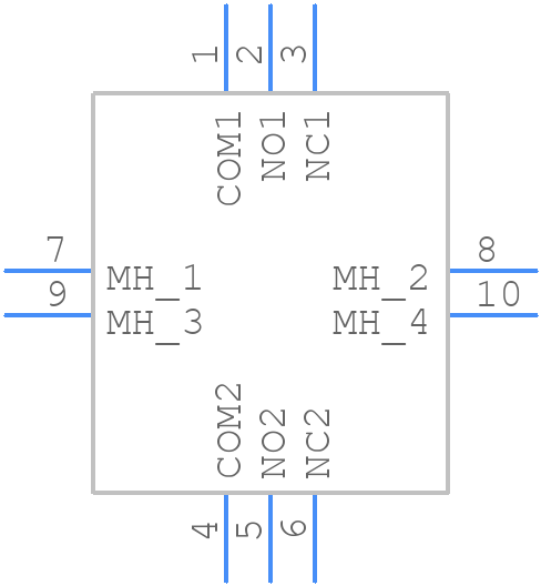 700DP7B11VS2REH - E-Switch - PCB symbol