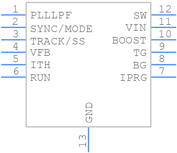 LTC3822EDD-1#TRPBF - Analog Devices - PCB symbol