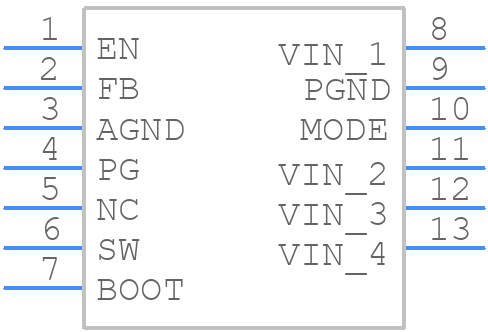 XTPS56637RPAT - Texas Instruments - PCB symbol