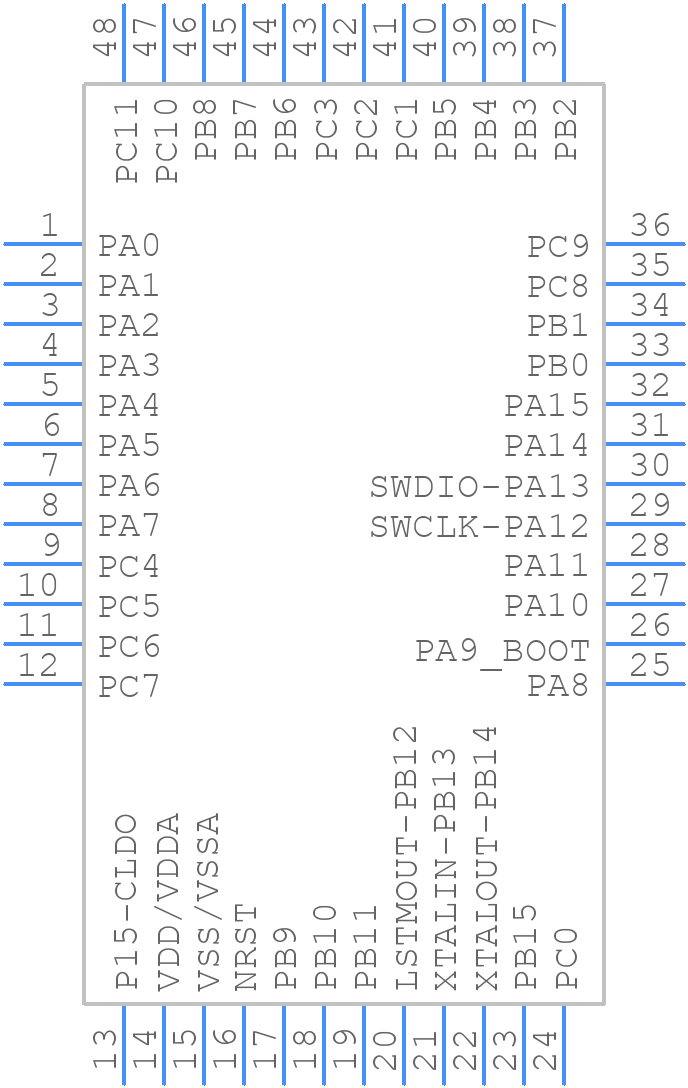 HT32F65240 - Holtek - PCB symbol