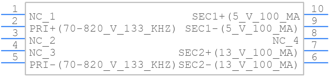 PGT6465NL - Yageo Group - PCB symbol