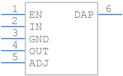 LP38512TJ-ADJ/NOPB - Texas Instruments - PCB symbol