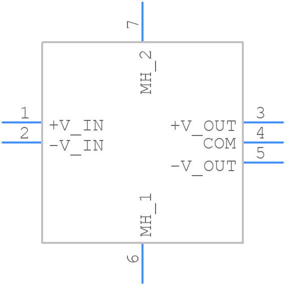 ZUW1R-52412 - Cosel - PCB symbol