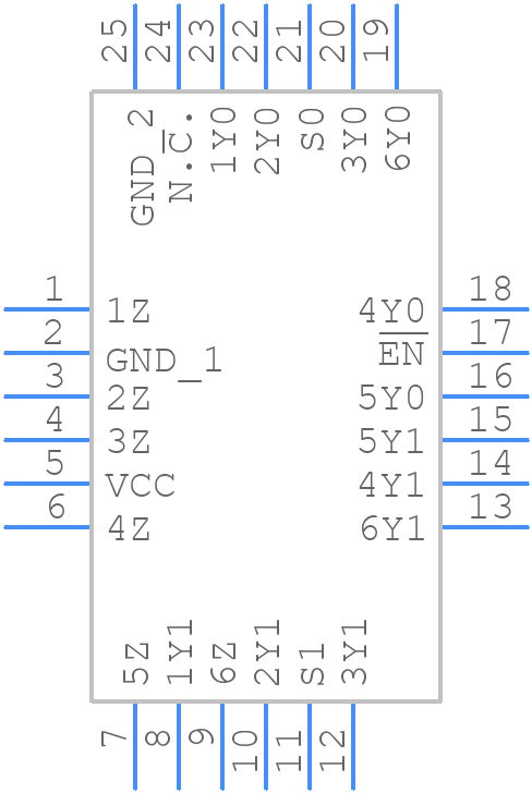 NMUX27518BYHP - Nexperia - PCB symbol
