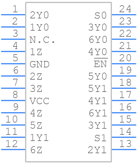 NMUX27518PW-Q100J - Nexperia - PCB symbol
