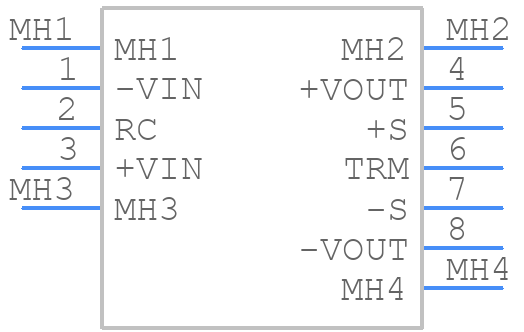 DHS250B12-T - Cosel - PCB symbol