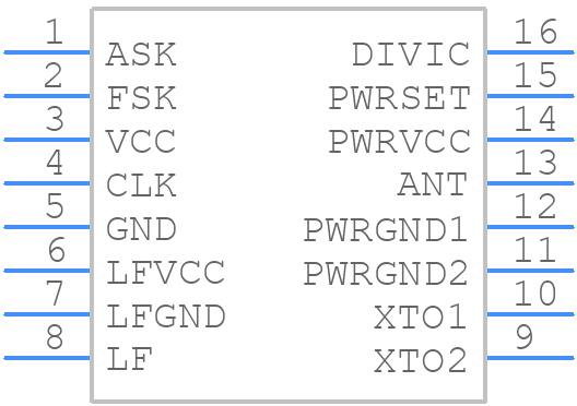 U2741B-NFBG3Y - Microchip - PCB symbol