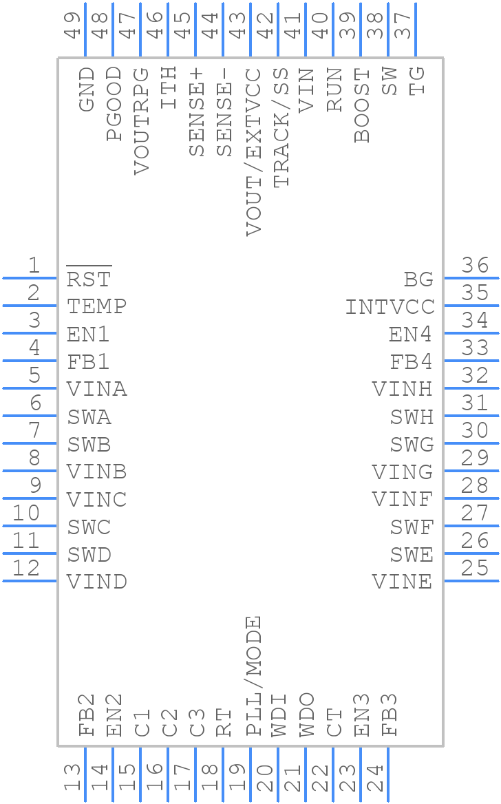 LTC3372HUK#PBF - Analog Devices - PCB symbol