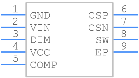 TPS922051D1DGNR - Texas Instruments - PCB symbol
