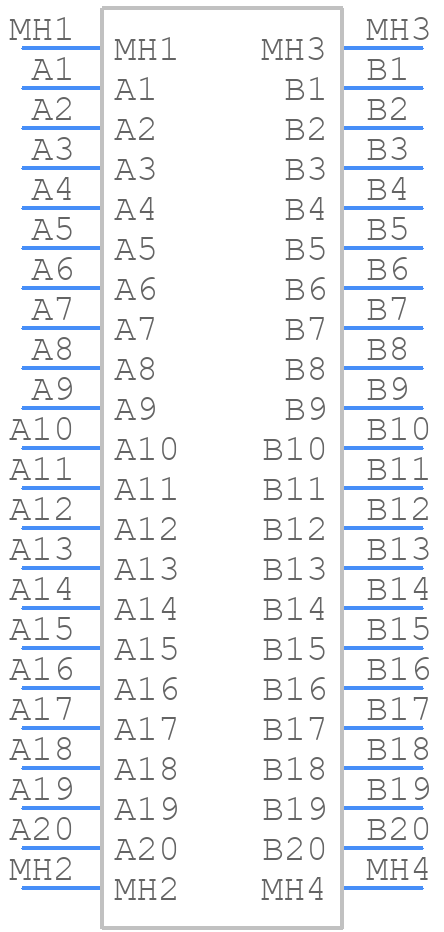 M55-6054042R - Harwin - PCB symbol