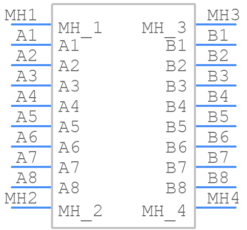 M55-6061642R - Harwin - PCB symbol