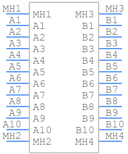 M55-6072042R - Harwin - PCB symbol
