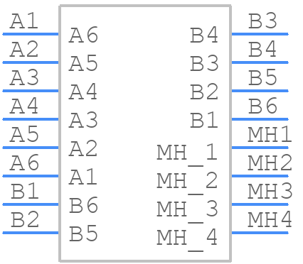 M55-6151242R - Harwin - PCB symbol