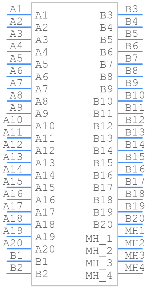 M55-6154042R - Harwin - PCB symbol