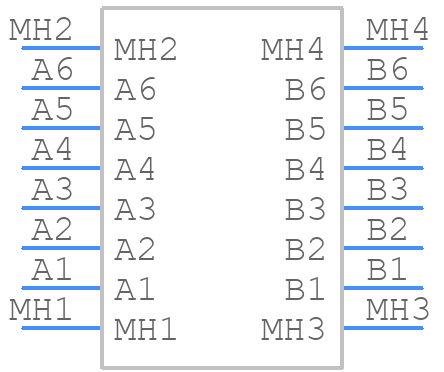 M55-7061242R - Harwin - PCB symbol
