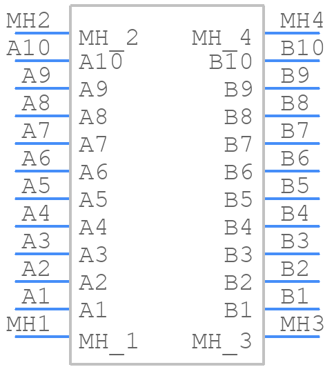 M55-7072042R - Harwin - PCB symbol