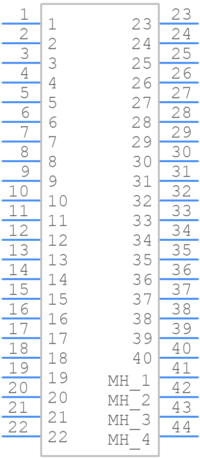 M55-7154042R - Harwin - PCB symbol