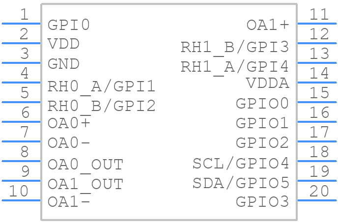 SLG47001-EV - Renesas Electronics - PCB symbol