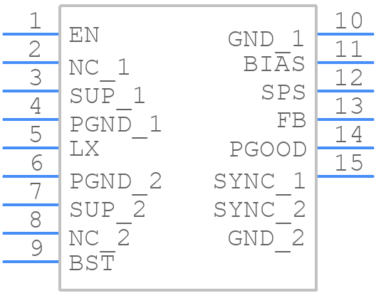ADPL12002AFLB+T - Analog Devices - PCB symbol