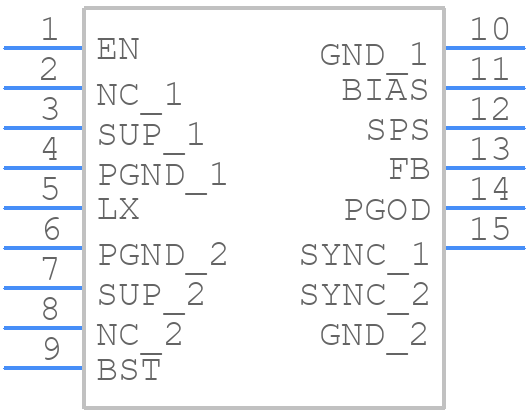 ADPL12003AFLB+ - Analog Devices - PCB symbol
