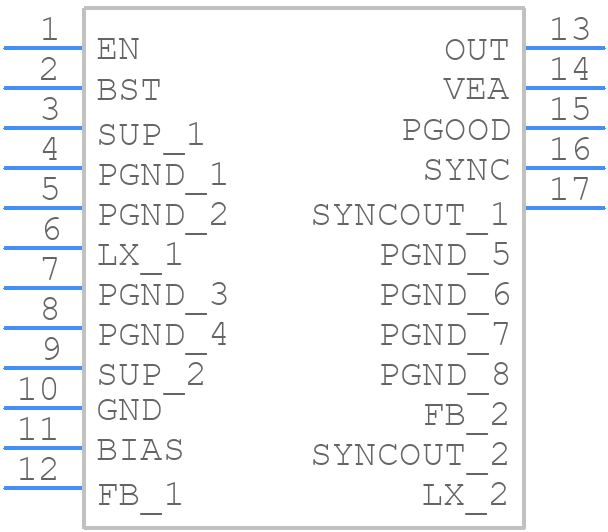 ADPL12005AFOA+ - Analog Devices - PCB symbol