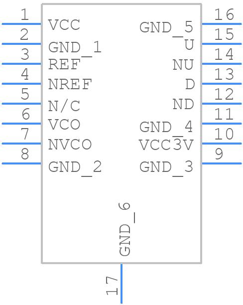 HMC439QS16GTR - Analog Devices - PCB symbol