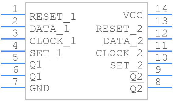 MC74HC74ADTR2G-Q - onsemi - PCB symbol