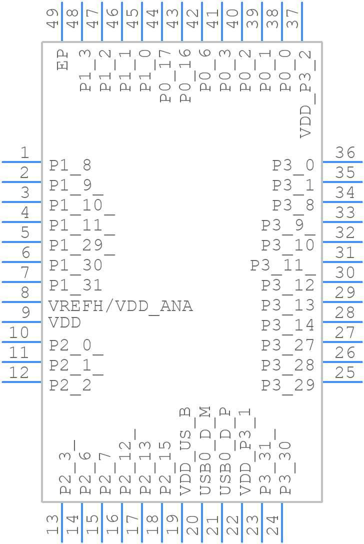 MCXA155VFT - NXP - PCB symbol