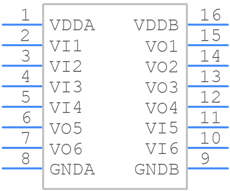 CA-IS3762LB - ChipAnalog - PCB symbol