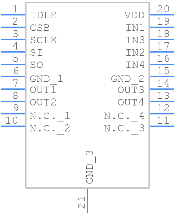 BD4LB650EFV-CE2 - ROHM Semiconductor - PCB symbol