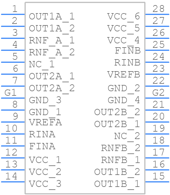 BD6237FM-E2 - ROHM Semiconductor - PCB symbol
