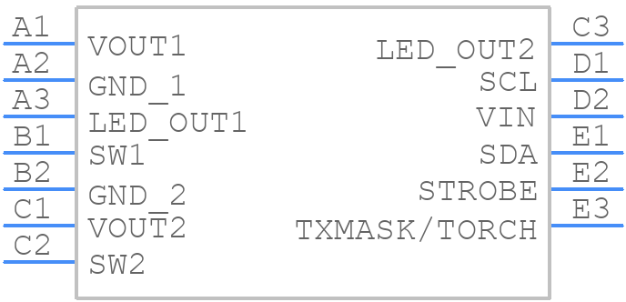 AS3643-ZWLT - ams OSRAM - PCB symbol