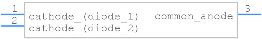 PESD5V0X2UAMBYL - Nexperia - PCB symbol