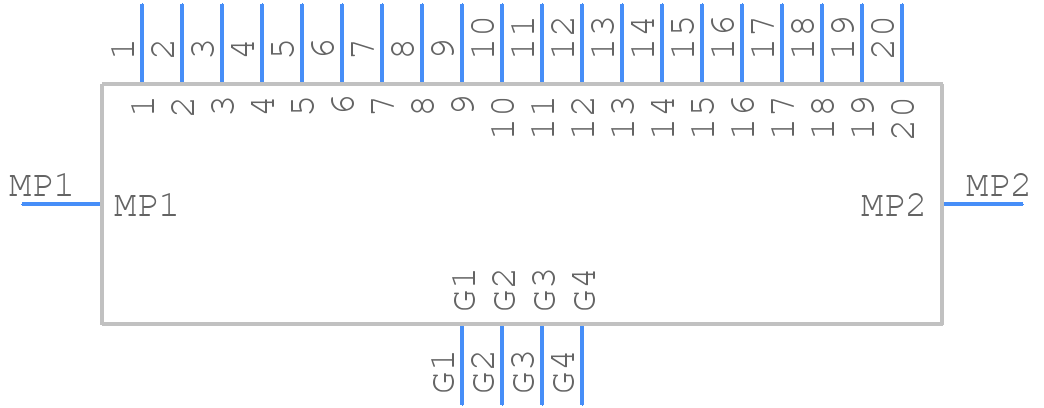 FH41-20S-0.5SH(99) - Hirose - PCB symbol