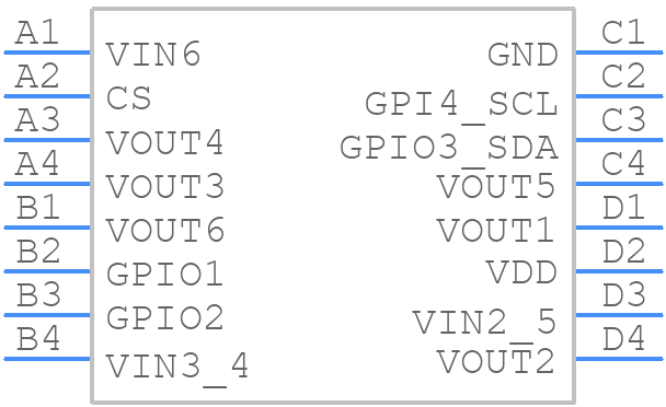SLG51001C - Renesas Electronics - PCB symbol