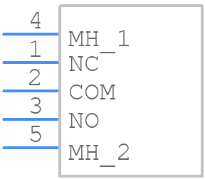 400MSP4R1BLKVS2QE - E-Switch - PCB symbol